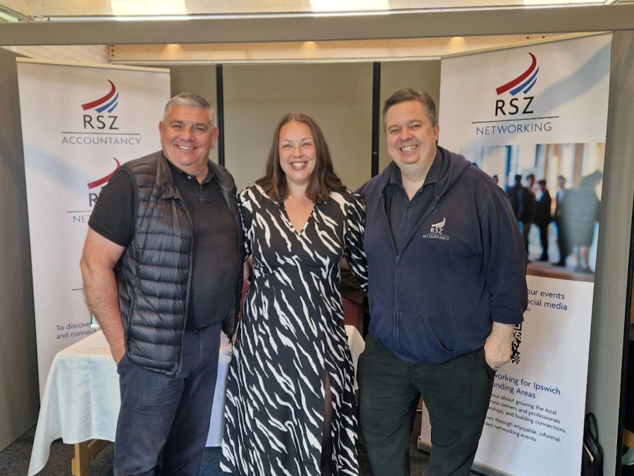 RSZ accountancy team at an exhibition